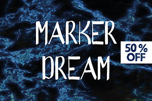 50% OFF - Marker Font 
