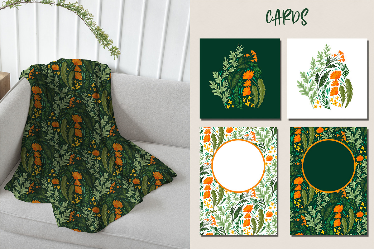 Patterns Wild herbs and flowers, a Pattern Graphic by Veleri (Photo 7 of 8)