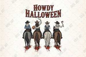 Howdy Halloween Sublimation PNG, an Illustration by Rose Art