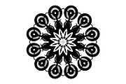 Black and White Mandala Patterns Set, a Decorative Illustration by NJ Himel (Thumbnail 41 of 101)