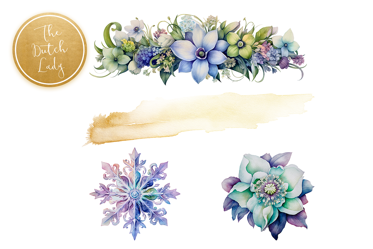 Imbolc Pagan Fest Clipart Set