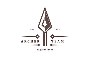 Archer Team Logo Design Template., a Branding & Logo Template by Morvana Crew