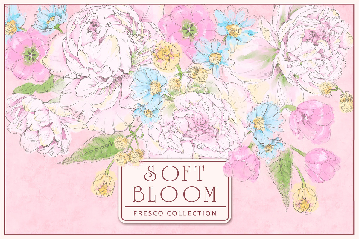 Fresco collection Soft Bloom, a Wallpaper Graphic by Natalia0307 (Photo 1 of 16)