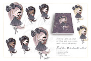 Cute Halloween Zombies Mega Bundle, a Seasonal Illustration by KaramfilaS (Thumbnail 3 of 15)