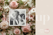 Floral Square Card Mockup, a Product Mockup by MoMockups (Thumbnail 4 of 5)