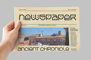 Fancro Mono - Ancient Display Font, a Sans Serif Font by MooneseyeType (Thumbnail 6 of 10)