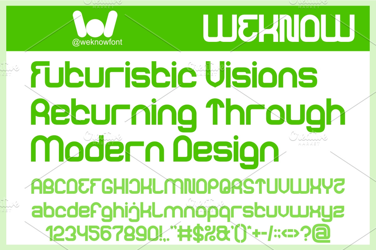 Rewrite Future font, a Sans Serif Font by weknow (Photo 4 of 8)