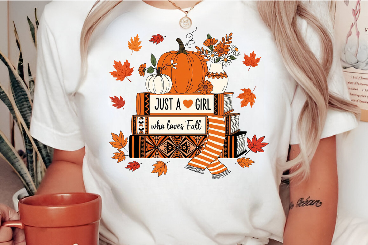 Just a Girl Who Loves Fall, an Illustration by Craft Nest (Photo 2 of 6)