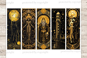 Tarot Printable Bookmarks | Zodiac, a Person Illustration by GlamArtZhanna (Thumbnail 3 of 3)