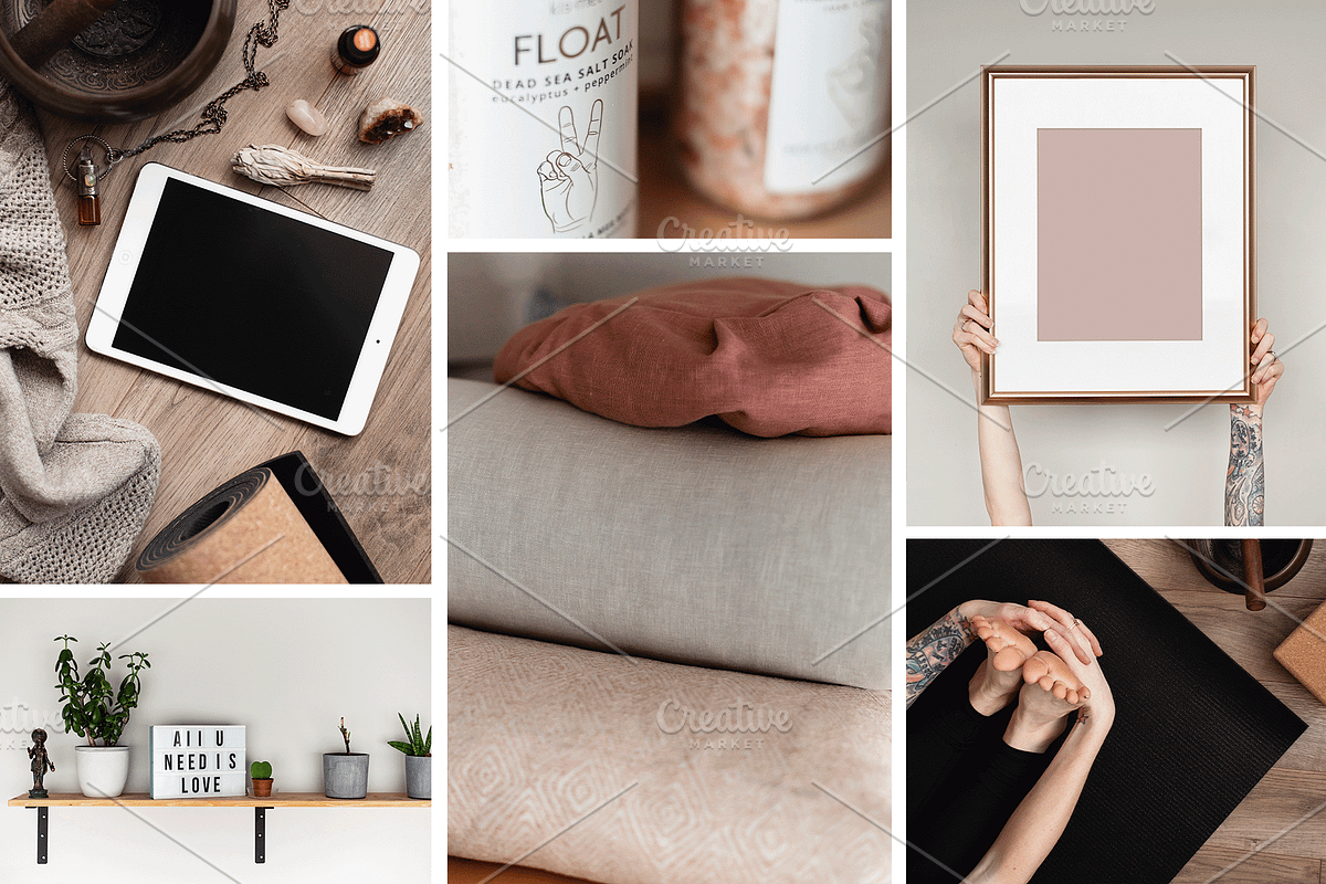 Yoga Studio Mockup + Photo Bundle, a Books & Magazine Mockup by Ashley Alexandra Design (Photo 2 of 9)