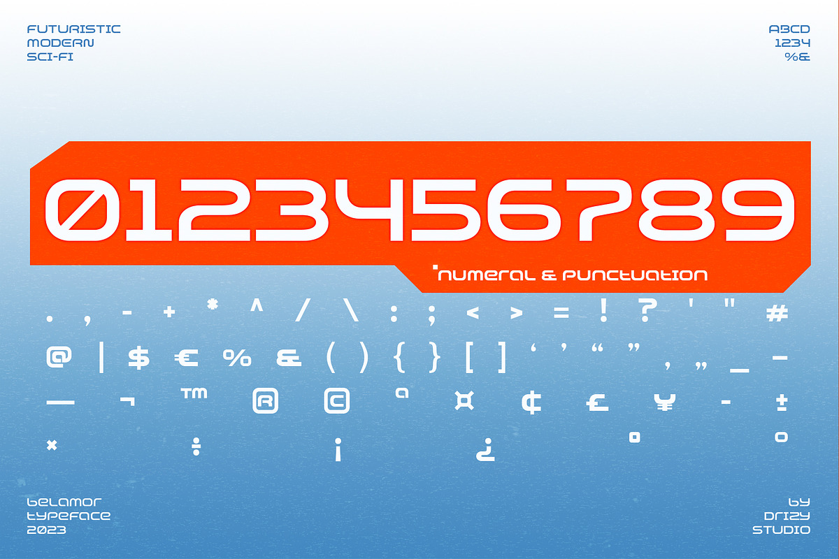 Belamor - Futuristic Variable Font, a Sans Serif Font by Drizy (Photo 5 of 10)