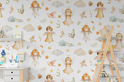 Watercolor Angels girls set, an Object Illustration by AlineArtStore (Thumbnail 6 of 8)