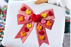 Bow Valentine PNG, an Illustration by Craft Nest