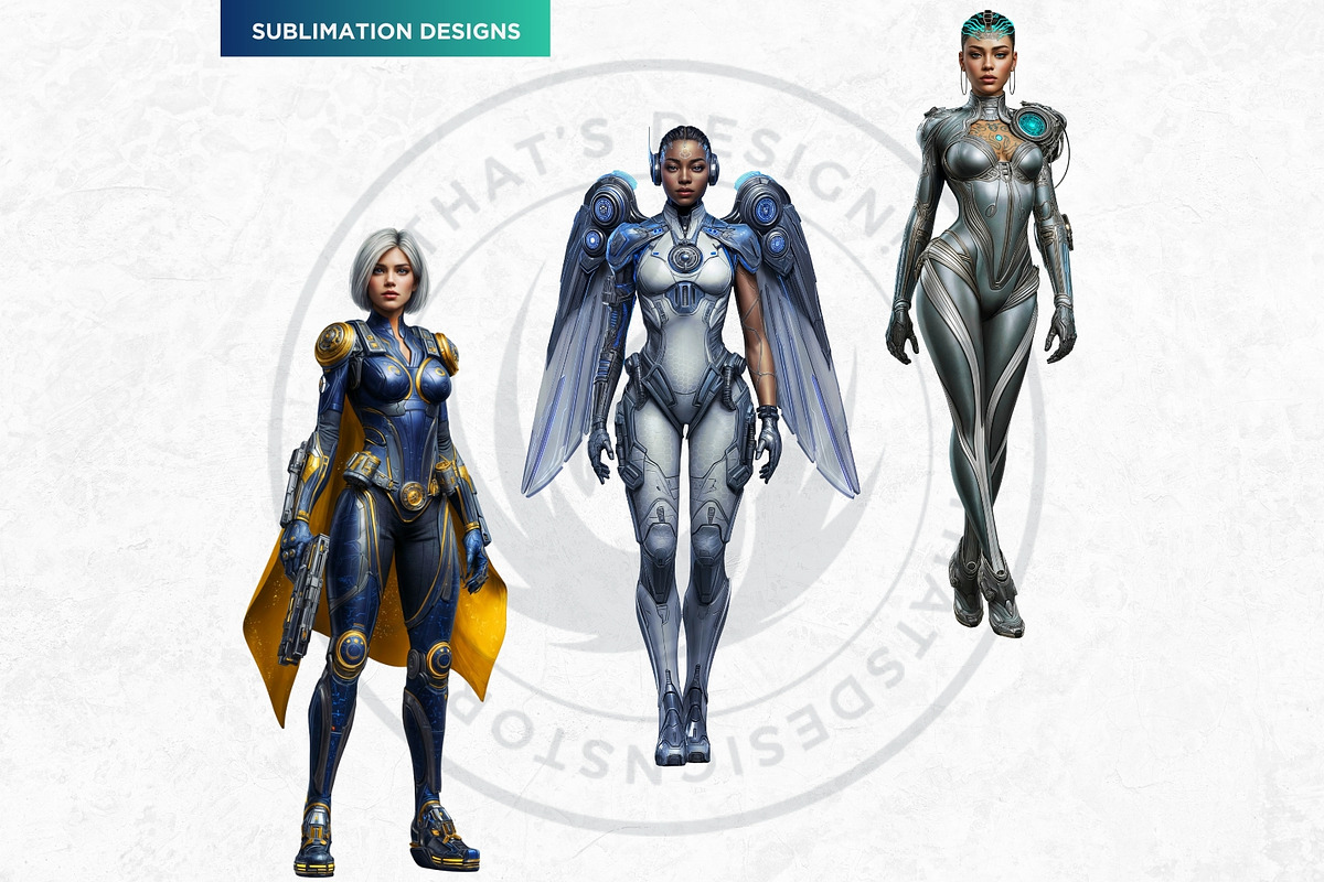 Galactic Vanguard Character Cliparts, a Person Illustration by ThatsDesignArt (Photo 5 of 15)