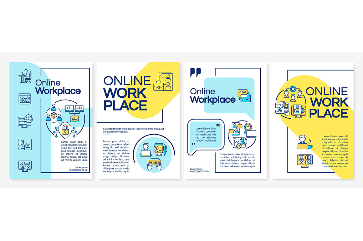 Online workplace brochure, a Brochure Template by IMG Visuals