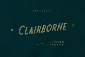 Clairborne Typeface