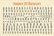 Geomore 3D, a Serif Font by Craft Supply Co. (Thumbnail 8 of 8)