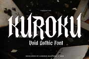 Kuroku – Void Gothic Typeface, a Font by Lurinzu Studios (Thumbnail 1 of 15)