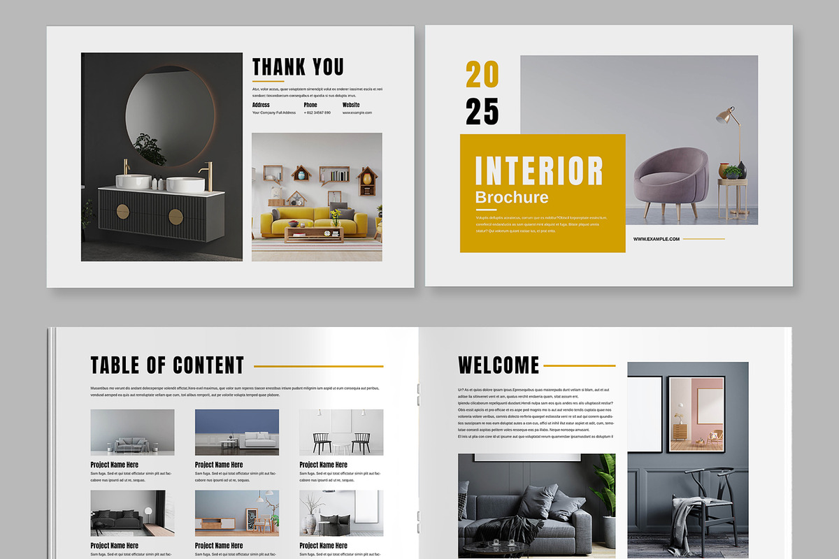 Interior Design Brochure Template, a Brochure Template by ContestDesign (Photo 2 of 5)