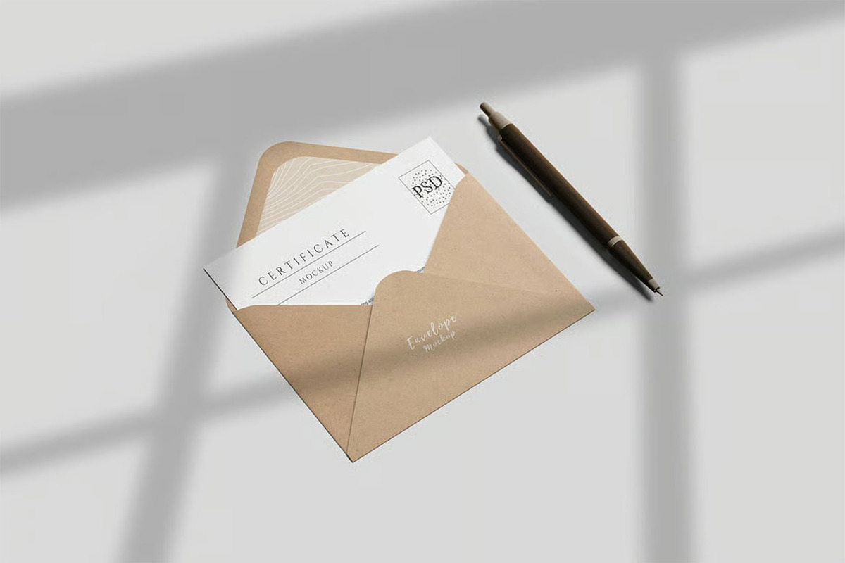 A6 Postcard and Envelope Mockup, a Mockup by zpackcreative (Photo 4 of 6)