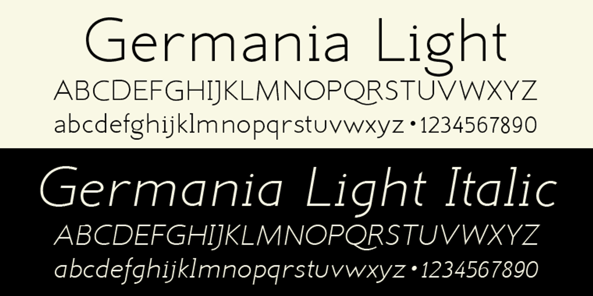 Germania, a Sans Serif Font by Wiescher-Design (Photo 3 of 7)