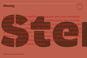 Monty Stencil, a Sans Serif Font by Jan-Christian Bruun (Thumbnail 2 of 14)