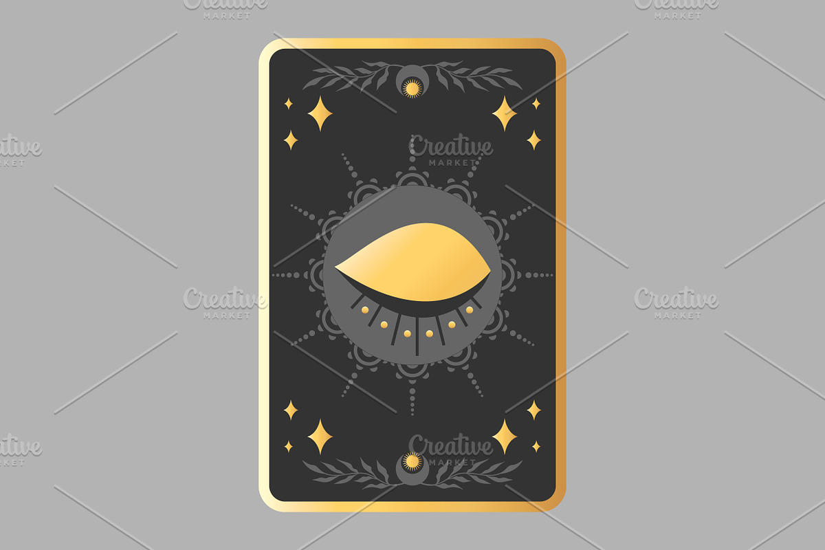Golden Eye Tarot Cards, a Decorative Illustration by PsychocheArt (Photo 2 of 3)