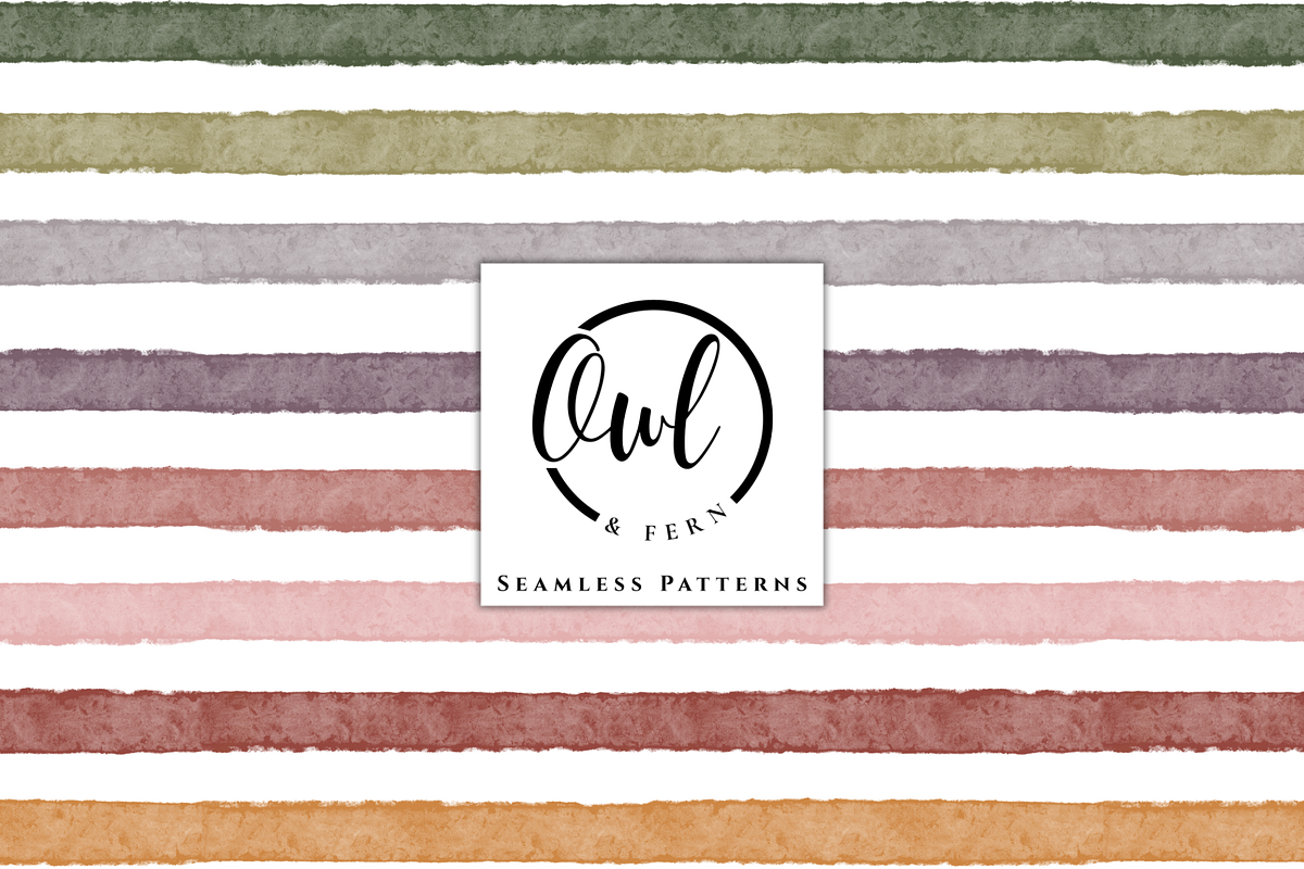 Pastel Earth Stripes Repeat File, a Pattern Graphic by OwlAndFern (Photo 1 of 16)