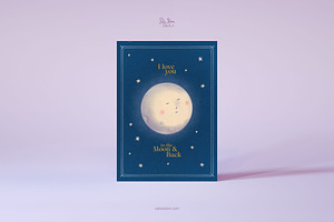 Cute Valentine's Day Card, a Card Template by SabaIslam.Studio