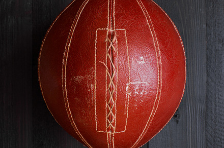 Vintage brown ball, a Sports & Recreation Photo by AlinaKho