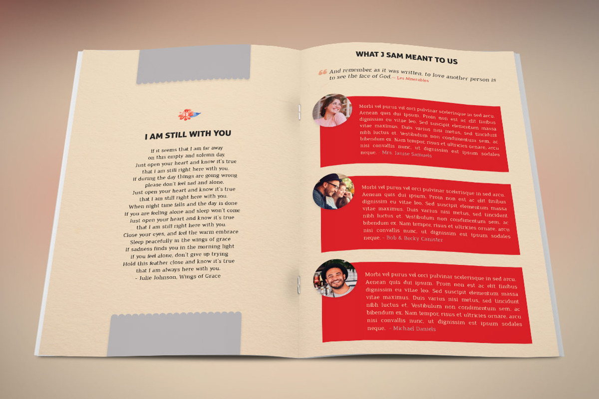 Goodbye Funeral Program Template, a Templates & Theme by Godserv Designs