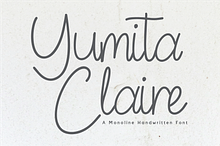 Yumita Claire - Monoline Handwritten