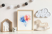 4th of July Fireworks Sublimation, an Illustration by CreationArt (Thumbnail 7 of 9)