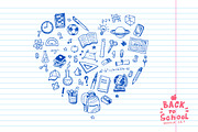 Back to school doodle vector set, an Education Illustration by Hala (Thumbnail 5 of 5)
