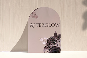 Afterglow. Dark Bordeaux Flowers