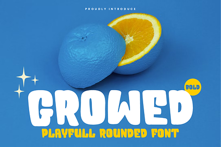 Growed - Playful Rounded Font, a Sans Serif Font by QR Design Studio