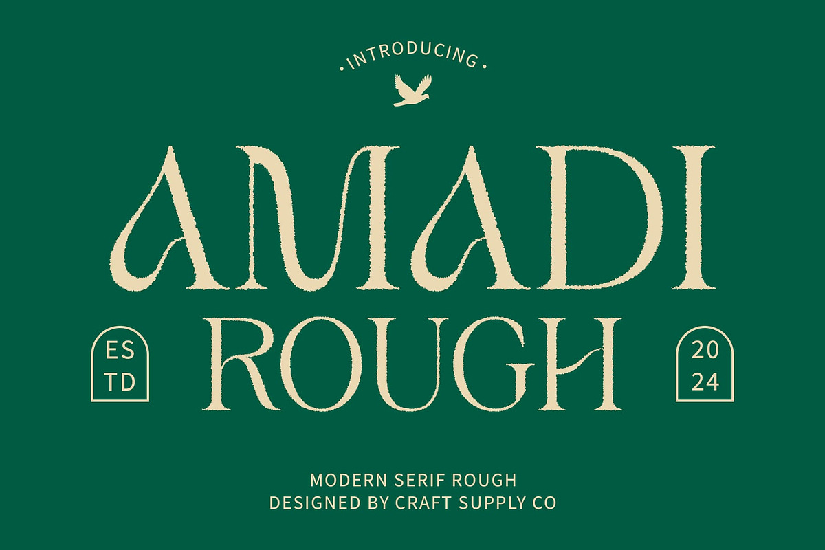 Amadi Rough, a Serif Font by Craft Supply Co. (Photo 1 of 8)