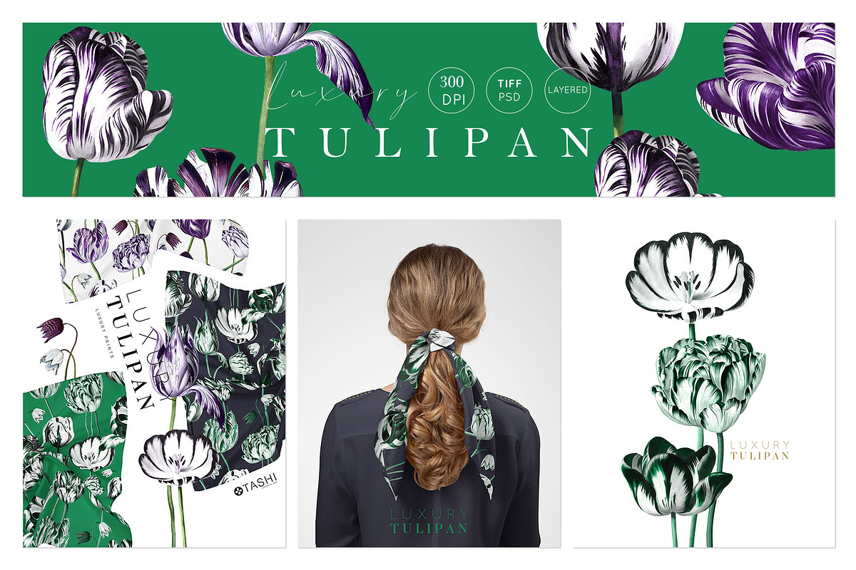 Luxury Tulipan Floral Seamless Print, a Pattern Graphic by TSTUDIO (Photo 5 of 10)