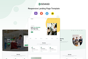 Sovaso - Landing Template, a Bootstrap Template by shreethemes (Thumbnail 1 of 4)