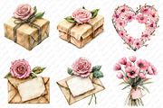 Rustic Mothers Day Clipart, an Illustration by Watercolor design (Thumbnail 3 of 12)