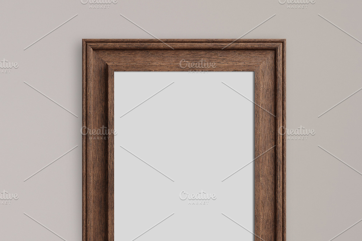 Frame Mockup #2410, Brown Portrait, a Print Template by Kzara Visual Concepts (Photo 2 of 2)