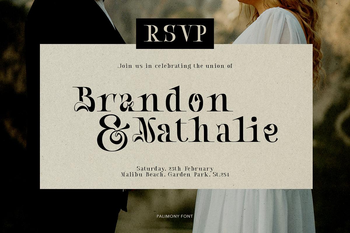 Palimony Luxury Serif, a Font by TypeClassHeroes (Photo 5 of 15)