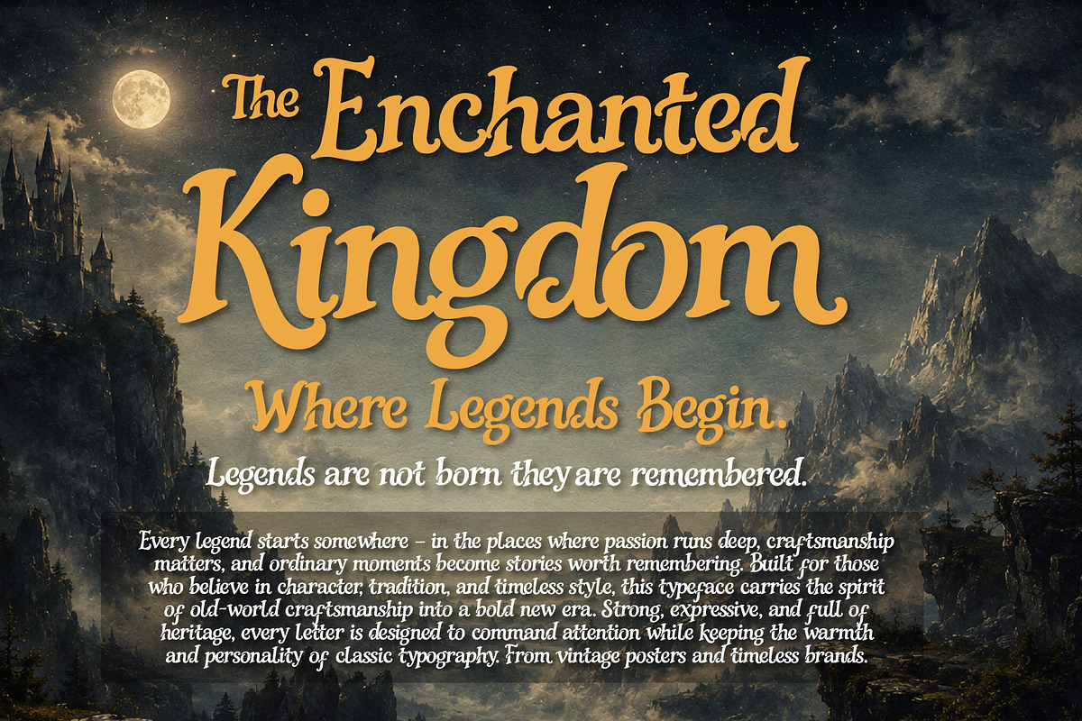 Windeary Fairwind - Magical Worlds, a Handwritten Font by HypeWorksCo (Photo 9 of 11)