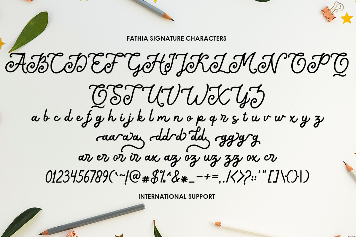 Fathia Signature, a Script Font by Akifatype. (Photo 5 of 6)