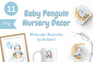 Baby Penguin Nursery Decor