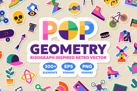 POP Geometry - 300+ Vector Stickers
