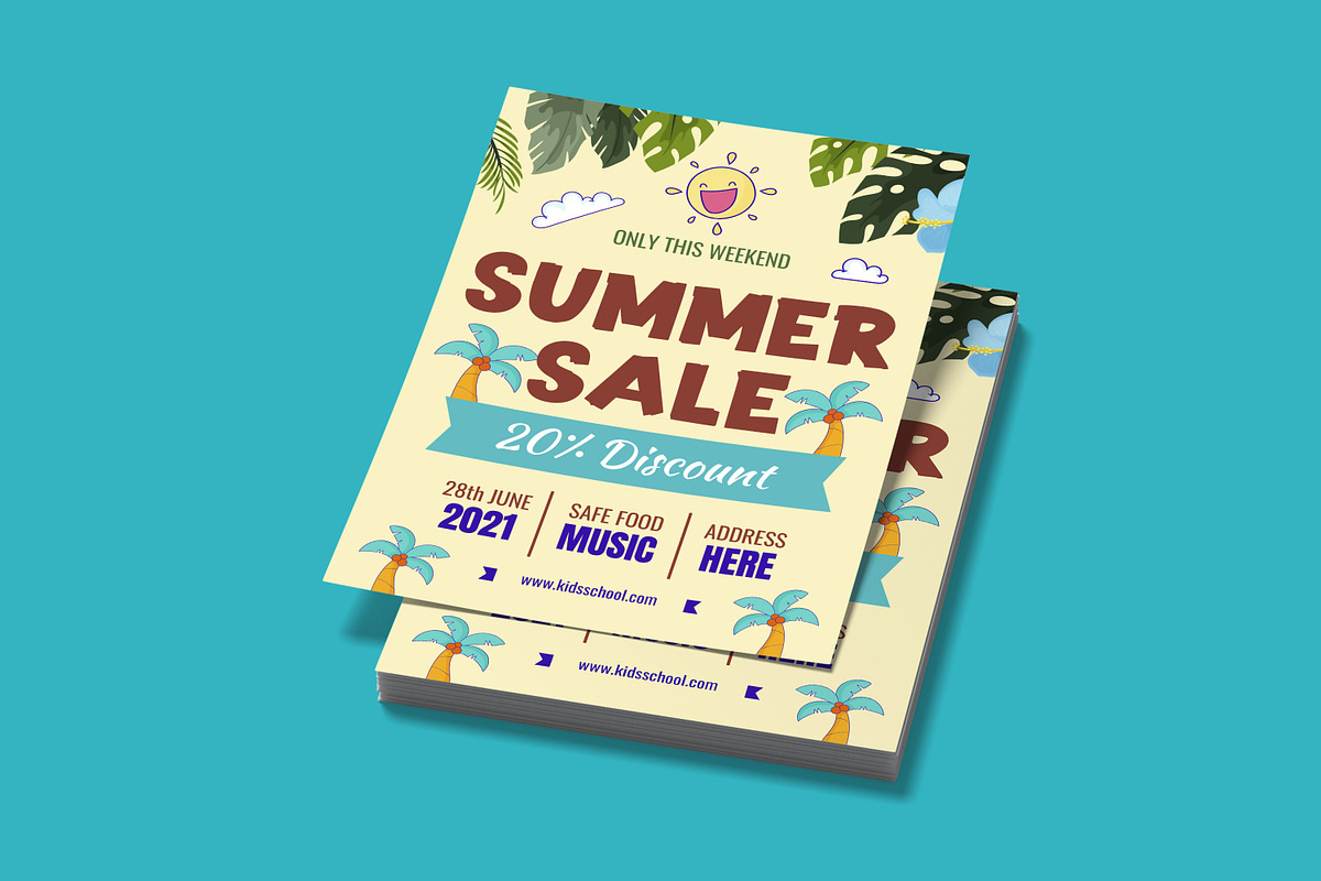 Summer Sale Flyer, a Flyer Template by FlyeredTemplate (Photo 5 of 5)