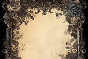 Dark Victorian Border, a Background Graphic by Printable Treasure (Thumbnail 6 of 10)