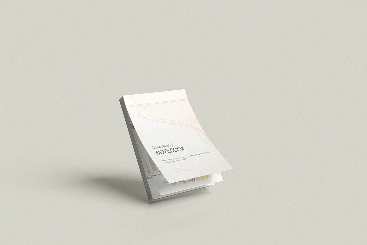 Notepad A6 Open Mockup, a Books & Magazine Mockup by Pexelcorner (Photo 5 of 9)
