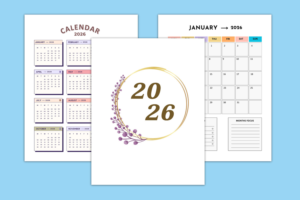 2025-26 Family Planner Canva, a Stationery Template by Designmela01 (Photo 5 of 6)
